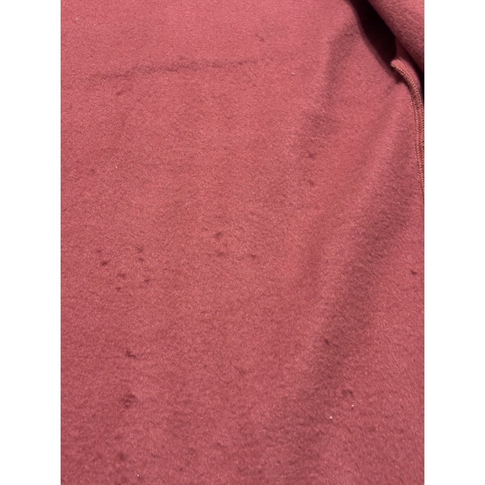 Soft Surroundings Women's Double Breasted Cotton Blend Dusty Red Jacket Sz Large - Picture 11 of 11